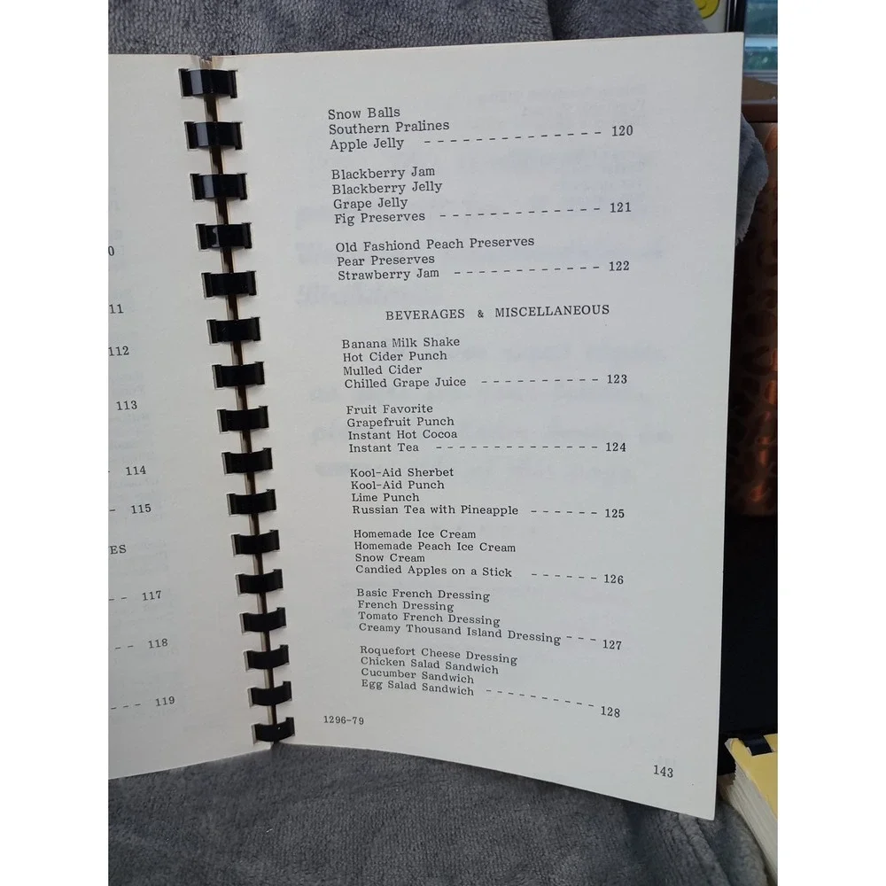 Pisgah United Methodist Church Kernersville, NC Cookbook 1979 Squirrel, Oppossum